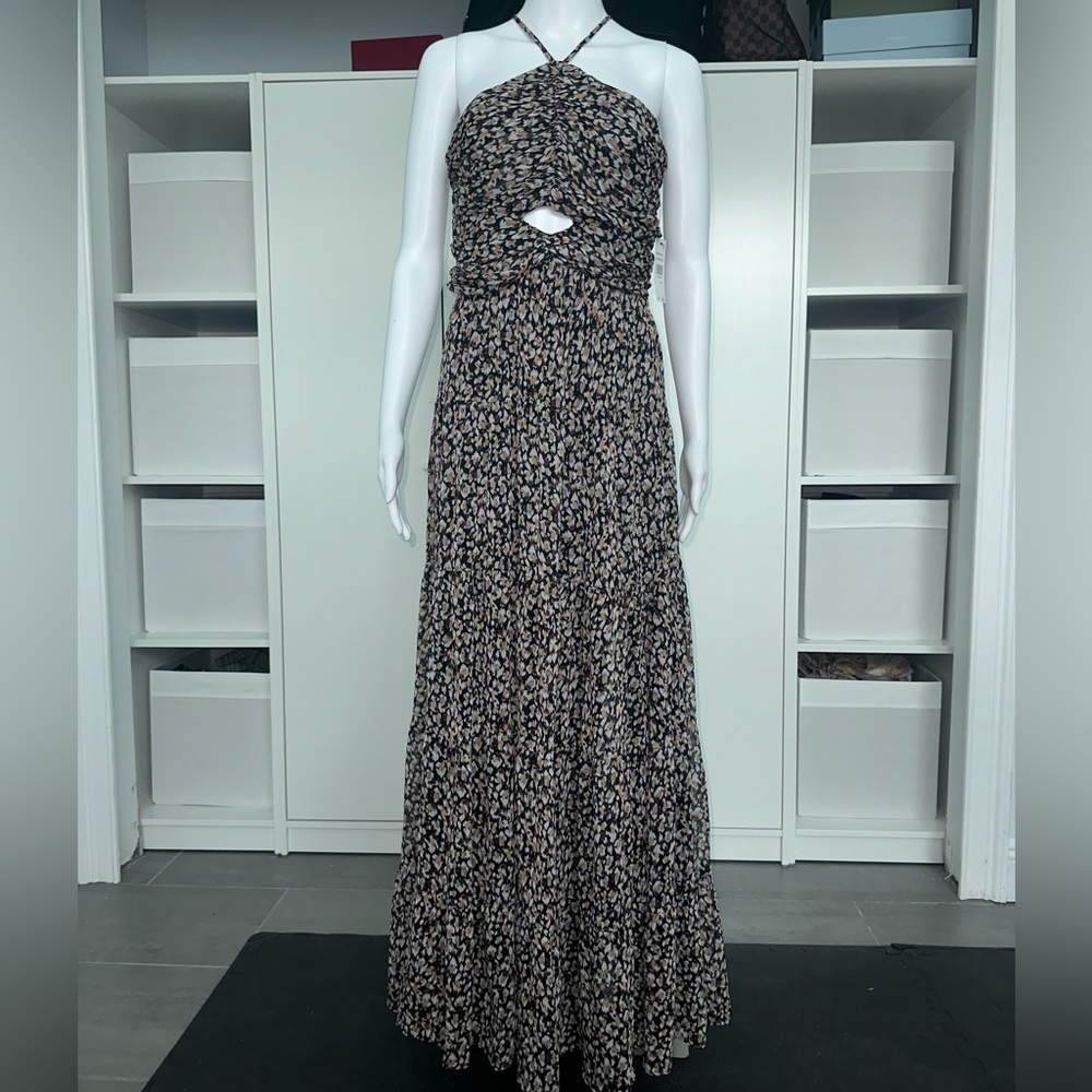 REVOLVE x ASTR - Black / Brown Abstract Maxi Dress